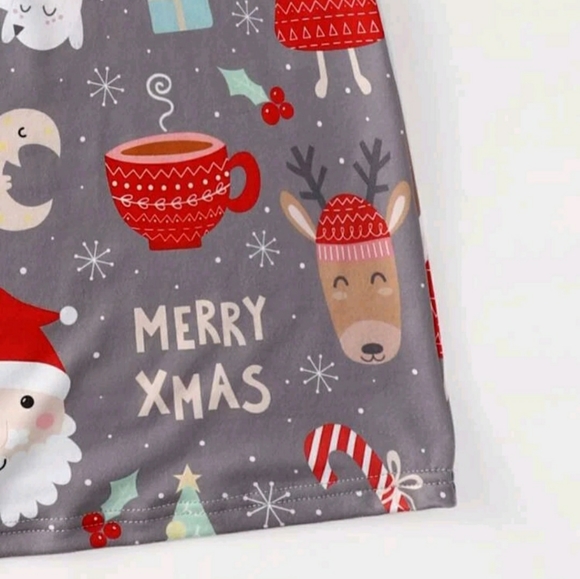 Christmas Letter & Santa Claus Print Cami Dress - Picture 4 of 6